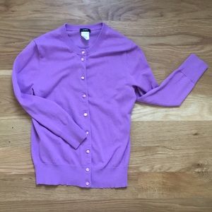 J.Crew light purple cardigan